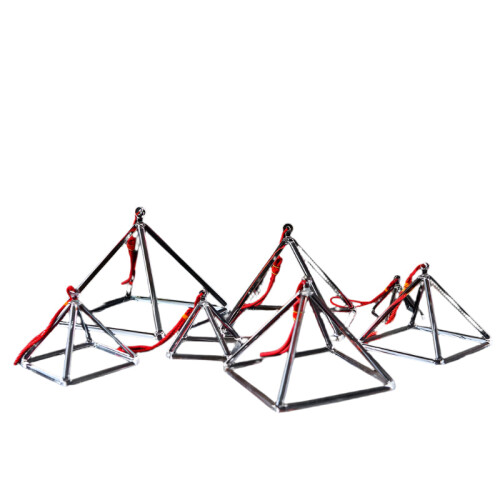 Clear Quartz Crystal Singing Pyramid Set - 3 Piece 9-Inch Collection