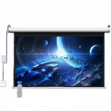 72 - Zoll motorisierte HD - Projektionsleinwand - 16: 9 Weitwinkelansicht, 3D - und HD - Beamer kompatibel für Kinosäle