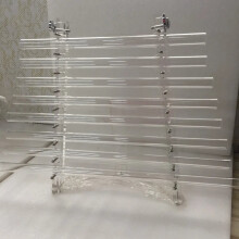 5th Octave Clear Crystal Singing Harp Set - 432Hz Perfect CDEFGAGC Notes with Crystal Rubber Mallet & Aluminum Alloy Case