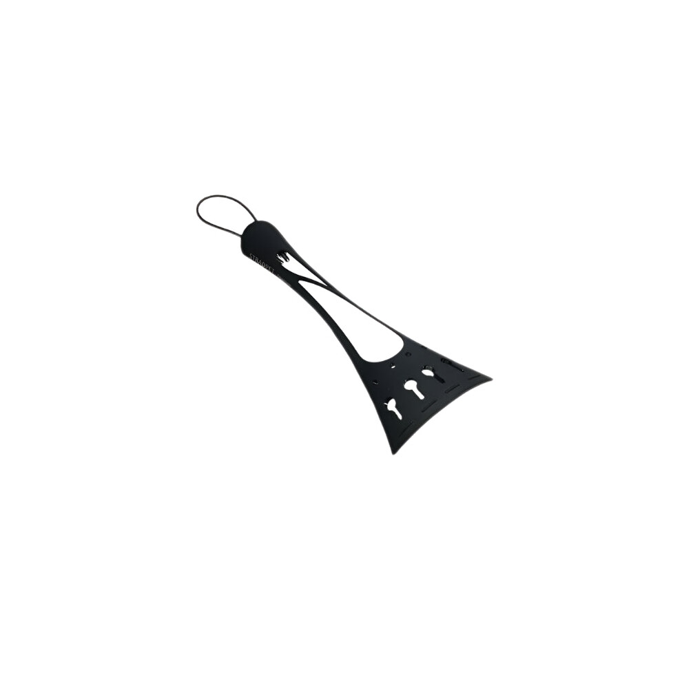Stradpet Titanium French Style Violin Tailpiece Set With Optional Fine Tuners And Tailgut Pro 313029559504