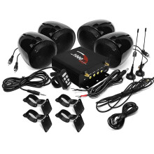 1000W Bluetooth Stereo System with Waterproof Speakers for Motorcycles, ATVs, UTVs, and Boats – FM Radio, USB, AUX, SD Card, MP3 Compatible