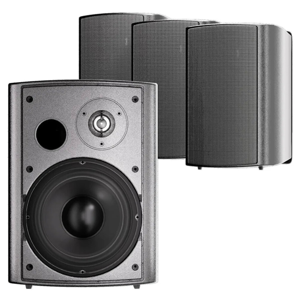 Herdio 6.5 Waterproof Indoor/Outdoor Wall Mount Speakers, 800W Passive Sound System For Patio & Covered Porch 7445006283263