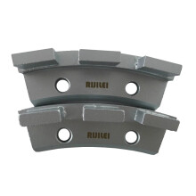 Rijilei 12-Piece Set: Three-Segment Diamond Grinding Discs for Concrete, Marble & Floor Polishing - Model L401B