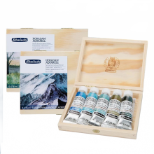 Schmincke Horadam Sediment Watercolor Paint Set - Volcano Desert Shire Series, 15ml, Premium Wooden Box for Artists