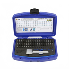 Premium Interchangeable Steel Stamp Punch Set - Flexible Stamping with Letters in Sizes 2, 2.5, 3, 4, 5, 6mm