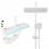 Rainfall LED Shower Faucet Set with Storage Rack and Versatile Water Outlets 1
