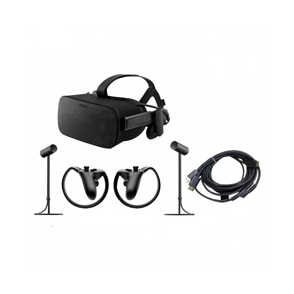 Rift C1 Vr Glasses Set: High-Resolution Virtual Reality Headset With Helmet, Locator, Handle, And Cable Accessories 744110550221