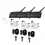 Ejeas V4C Plus Bluetooth 5.1 Intercom Set - Waterproof IP65, 1200m Range, 4-Person Simultaneous Communication, Hanging Ear Design, 3-Pack 1
