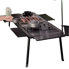 Modular Aluminum Alloy Camping Table Set - Portable Outdoor 4-Unit IGT Combination with Accessories