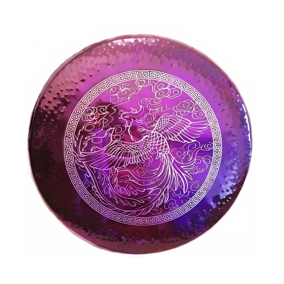 Phoenix Nickel Alloy Gong Set (16-36) With Free Mallet - Perfect For Sound Healing, Meditation, And Yoga Therapy Pink 744110446265