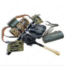 WWII Military Gear Set: MP40 & P38 Canvas Field Equipment Combo