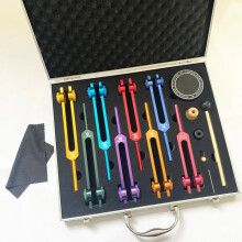 Chakra Tuning Forks Healing Set - Portable Percussion Effects Instrument for Yoga & Meditation