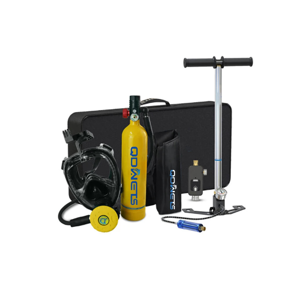 Compact 1L Mini Oxygen Tank & Snorkel Mask Set For Scuba Diving Enthusiasts 705353348808