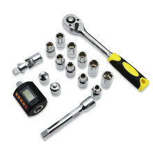 Shahe Digitale Koppelmeter Mini Adapter 1/2'' met Verlichte Weergave & Ratelsleutel Set voor Auto- en Fietsreparatie