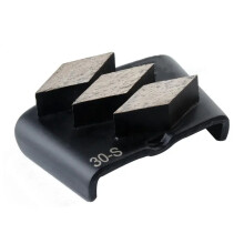 12-Piece HTC EZ Floor Grinding Tool Set with 3 Rhombus Diamond Segments for Concrete Grinders
