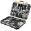 178-Piece Hand Tool Set with Durable Plastic Tool Box for Automotive Repair 1