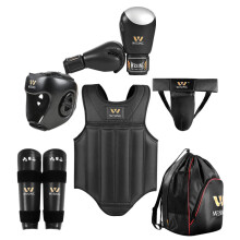 8-Piece Sanda Boxing & MMA Protector Gear Set for Men & Women - Competition & Training Equipment