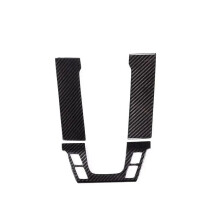 Carbon Fiber Gear Shift Panel Trim Set for Porsche 911 992 (2019-2022) - 3-Piece Interior Sticker Kit