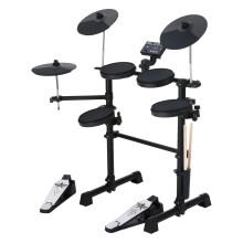8-delige elektrische drumstel met 144 geluiden, hi-hat pedalen, USB MIDI-verbinding - Perfect voor volwassen beginners en verjaardagsgeschen