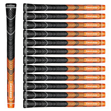 13-Piece All-Weather Control Golf Grip Set - Rubber Handle, Cotton Yarn, Midsize & Standard for Irons and Woods
