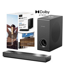 Ultimea 2.1 Soundbar met Dolby Atmos - Bluetooth Soundbar & Subwoofer voor Smart TV, 3D Surround Sound Systeem