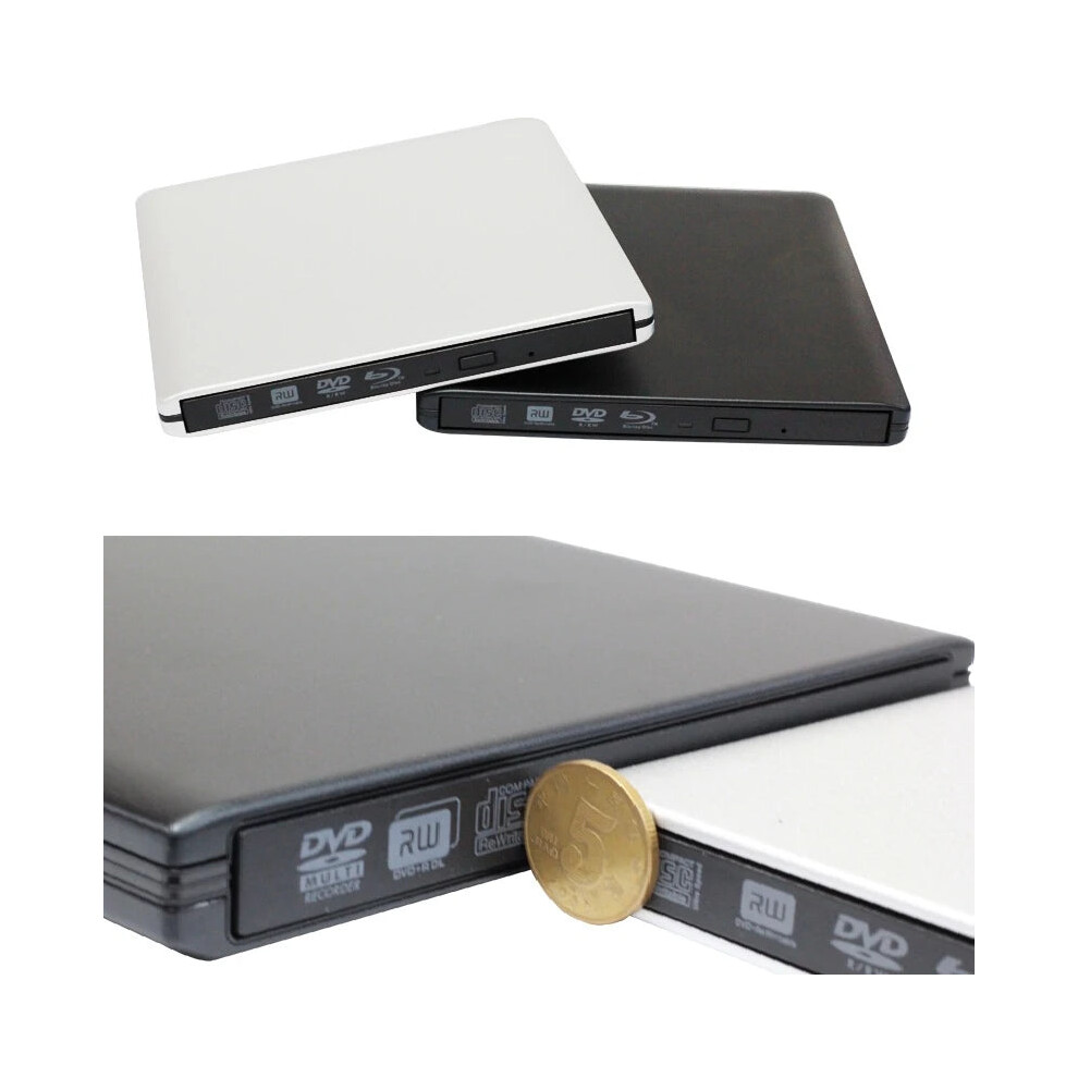 High-Speed Usb 3.0 4K Blu-Ray External Optical Drive & 3D Player With Bd-Re Burner For Windows 7/8/10 711182012643