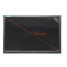 Leadstar D16 15,4 Portable Grote Scherm TV met DVB-T2/DTT Ondersteuning - H.265/AC3 HD Digitale en Analoge Televisie voor Auto, Keuken, Thui