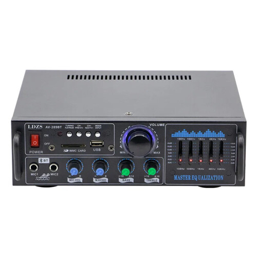 High-Power Bluetooth Audio Amplifier with U Disk & Card Radio Compatibility