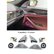 Premium LED Speaker Cover voor BMW 5 Serie G30/G38 - Audio Upgrade Kit met Ambient Light, Tweeter, Midrange, Subwoofer en Diamanten Hoorn