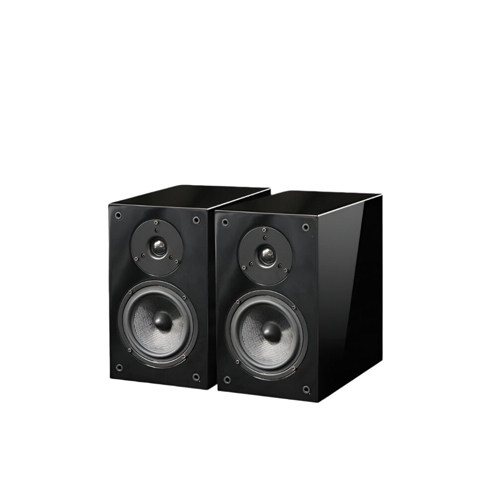 5-Inch Hifi 150W 4-Ohm Passive Bookshelf Speaker With Piano Finish - Professional Monitor With Amplifier Adapter 705353962646