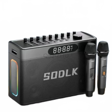 S1127 Plus draadloze Bluetooth-luidspreker met display, afstandsbediening en reverberatie-aanpassing