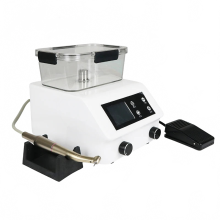 Compacte borstelloze tandarts-micromotor met fiberoptische handstuk en onafhankelijke watertoevoer