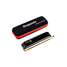 East Top Rhapsody Chromatische Mondharmonica - 16 gaten, 64 tonen Professionele mondharmonica voor muzikanten