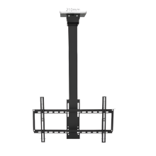 Motorized Adjustable Ceiling TV Lift - Electric Height Adjustable Mount for 32-75 Inch Screens, Vertical Floor Stand Arm DS700