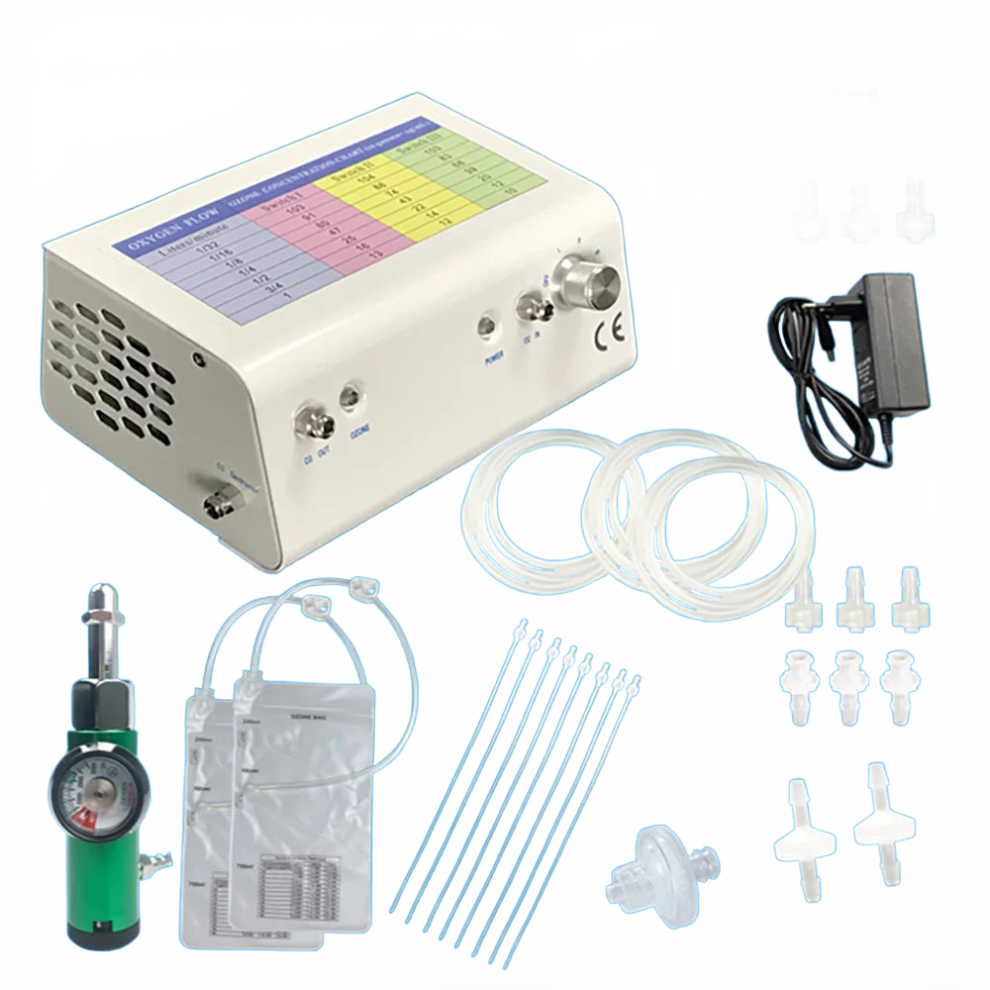 Portable Medical-Grade Ozone Generator Kit for Rectal Insufflation Therapy