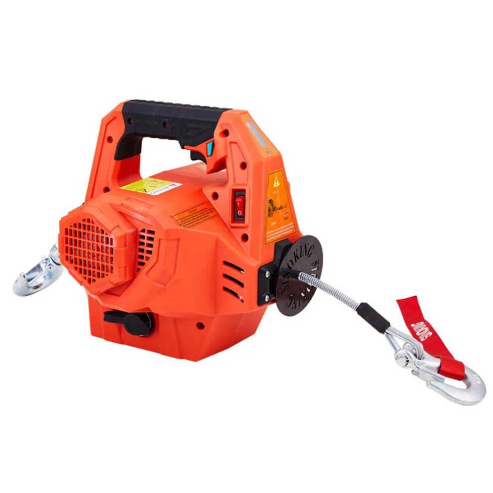 Compact 1000lbs Electric Winch with Remote Control â Portable Lifting & Towing Hoist, 4.5m Range