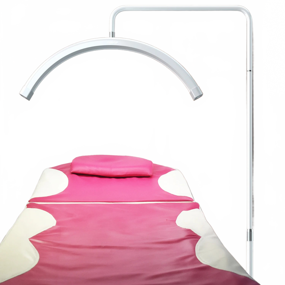Light Fusitu Ft Y8ii 45W Led Half Moon Ring With Floor Stand For Beauty Salons, Tattoo, Makeup, And Eyelash Enhancement