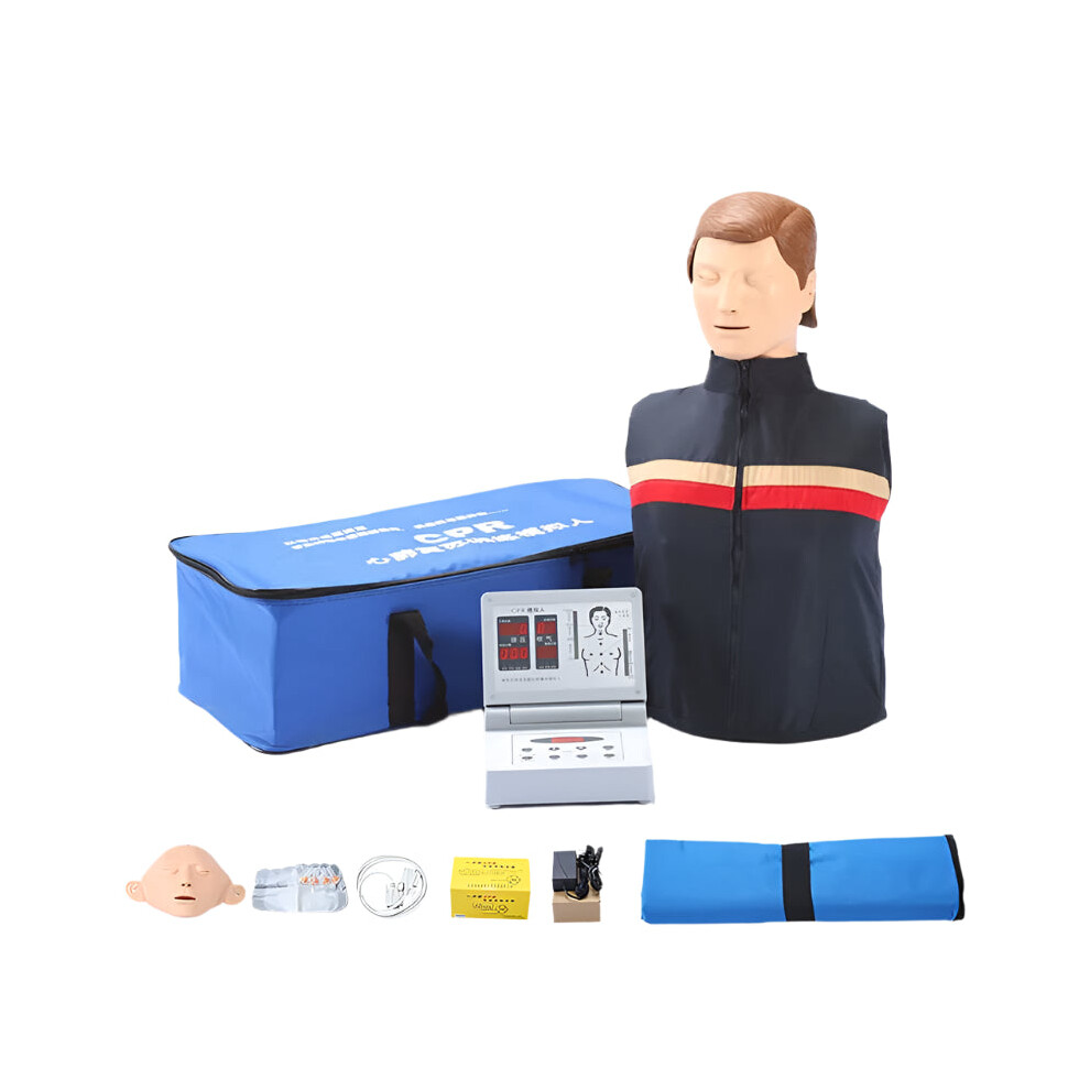 Half Body CPR Training Manikin with Controller - Advanced First Aid Simulator for Medical Education