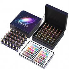 Eleano's 48 - Farbige Katzenauge - Gel - Nagellack - Kollektion mit kostenlosem Farbbuch & 3D - Magnetgel (15 ml)