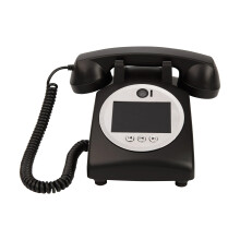 Vintage - Hochzeits - Telefonkabine: MP4 - Video - und Audio - Gastnachrichten aufnehmen