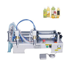 Dual - Kopf pneumatischer Flüssigkeitsfüller: 500 ml Kapazität für Milch, Sojasauce und Essig.