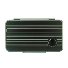 Lubinski Luxe Draagbare Sigarenhumidor - Capaciteit voor 5 Sigaren, Legering Constructie, Vochtinbrengende Reistas, Model CH 030 (2024 Editi