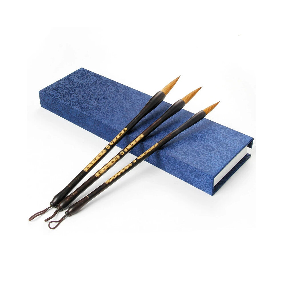 Premium Wolf & Weasel Hair Calligraphy Brush for Chinese Painting and Ink Writing