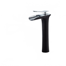 Luxuriöse schwarze und chrom Wasserfall - Badarmatur - Premium Kupfer Messing Design