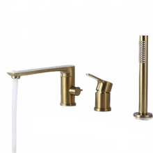 Wasserfall Badewannenarmatur - Deckmontierter Badewannenmischer BF777 für elegantes Badezimmerdesign