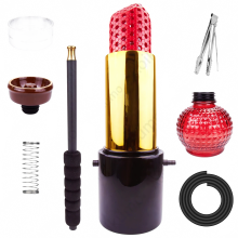 Luxus - Rotlippenstift - Hookah - Set mit vollständigem Zubehör – Premium Nargile, Shisha, Chicha - Erlebnis