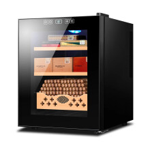 Compact Electronic Cigar Cabinet Humidor with Constant Temperature & Humidity Control, Large Capacity for 200 Cigars, Noiseless Operation