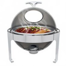 Eleganter goldener Edelstahl - Chafing - Dish mit abnehmbarem Alkoholofen - Für den Heim - und gewerblichen Gebrauch