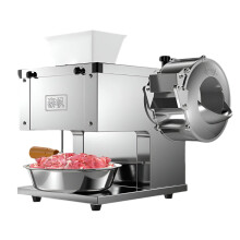 Vielseitiger elektrischer Fleisch - und Gemüseschnitzer - Schneidemaschine aus Edelstahl in gewerblicher Qualität