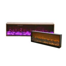 Europäischer elektrischer Kamin mit simulierten Flammen - Elegante Wohnkultur für Wohnzimmer & Gästehaus, Eingebauter TV - Ständer & Heizung